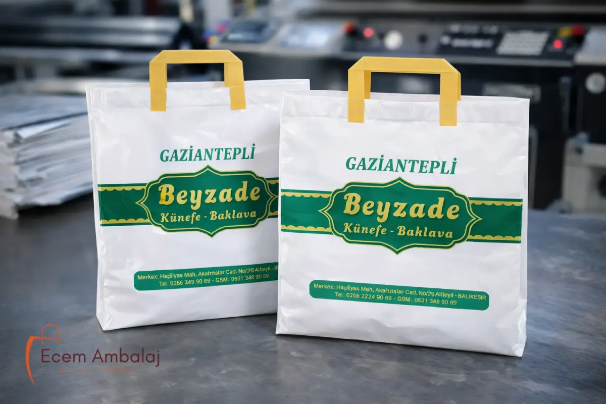 Başakşehir baskılı poşet imalatı İstanbul toptan baskılı poşet üretimi özel tasarım poşet hizmeti
