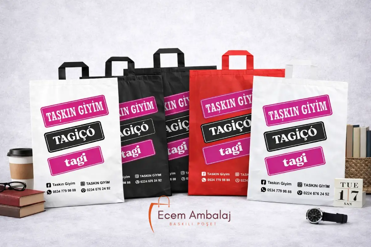 Esenyurt baskılı mağaza poşeti imalatı İstanbul toptan mağaza poşeti üretimi özel tasarım poşet