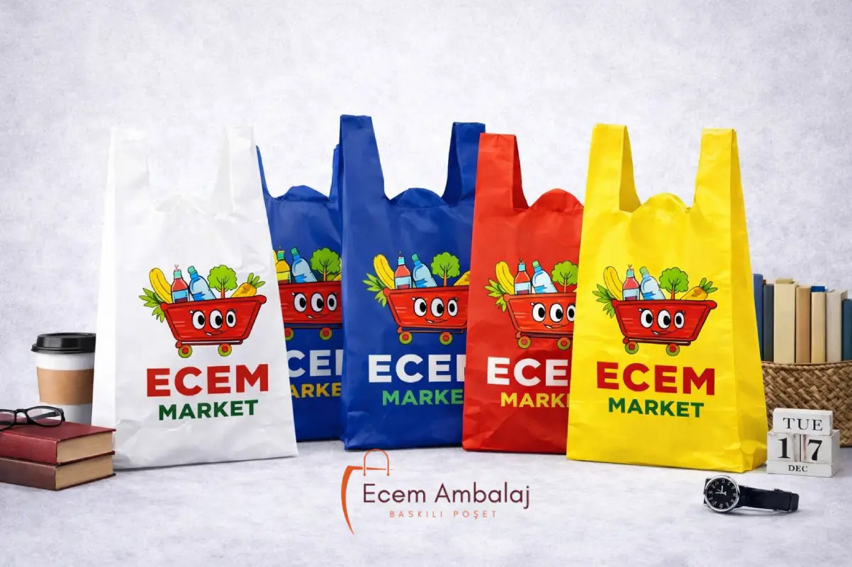 Esenyurt market poşeti imalatı İstanbul toptan baskılı market poşeti üretimi özel tasarım poşet