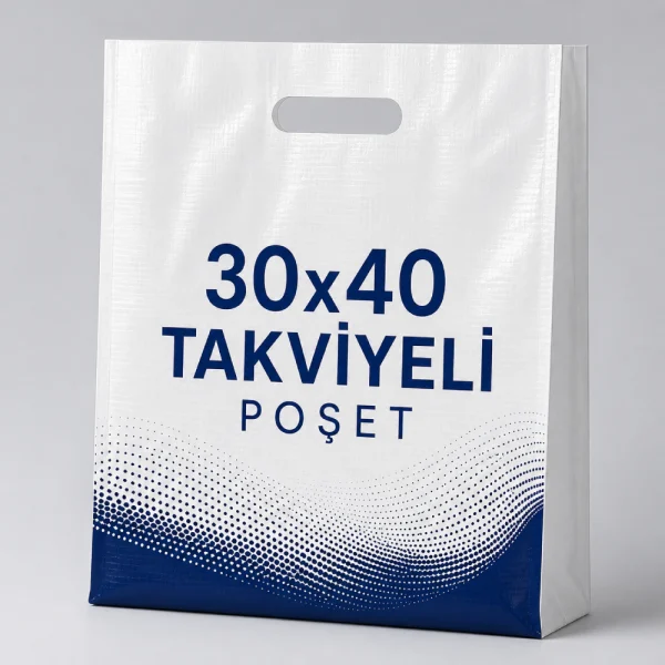 30x40 Takviyeli Poşet 30x40 takviyeli poşet baskılı dayanıklı mağaza alışveriş poşeti